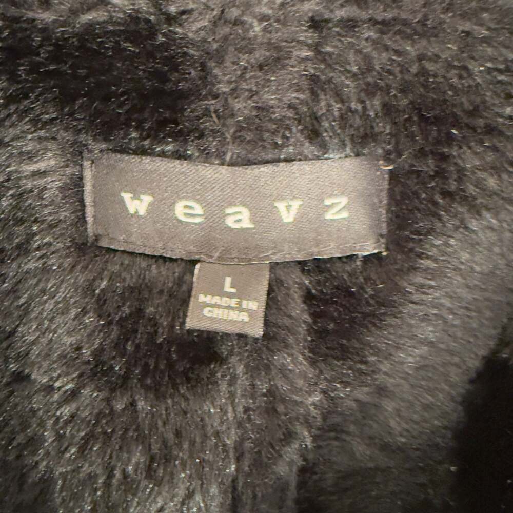 Weavz Faux Fur Lined Patchwork Print Boho Mid-Length Coat - Picture 2 of 6